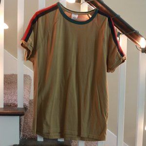 Urban Outfitters Racing Stripe Short Sleeve Ringer